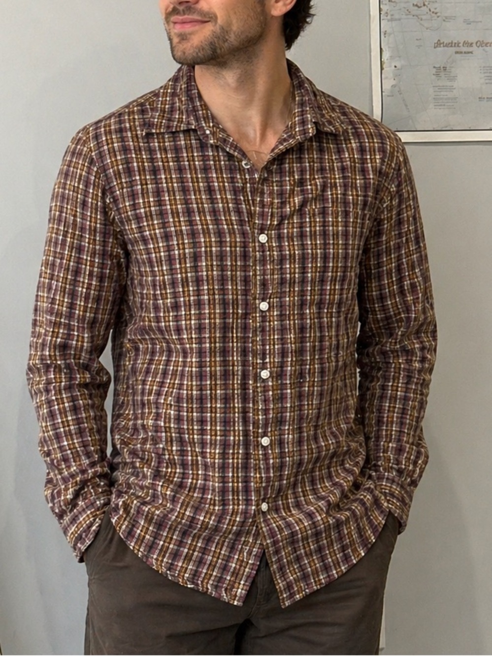 J. Crew Plaid Lightweight Button-Down Shirt
